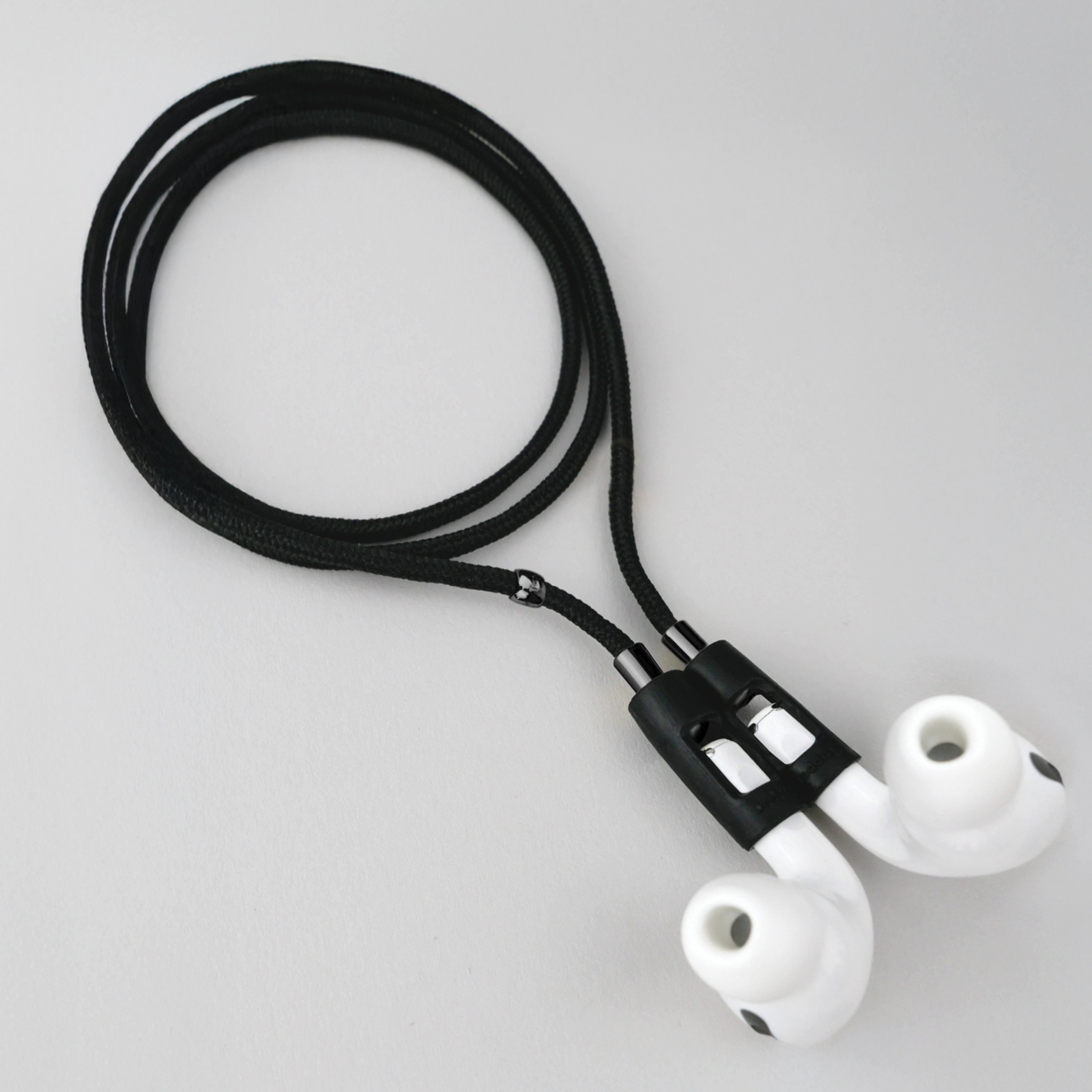 AirPods Strap Necklace for All AirPods & AirPods Pro - Black Nylon AirPods Strap Necklace for All AirPods & AirPods Pro - Black Nylon