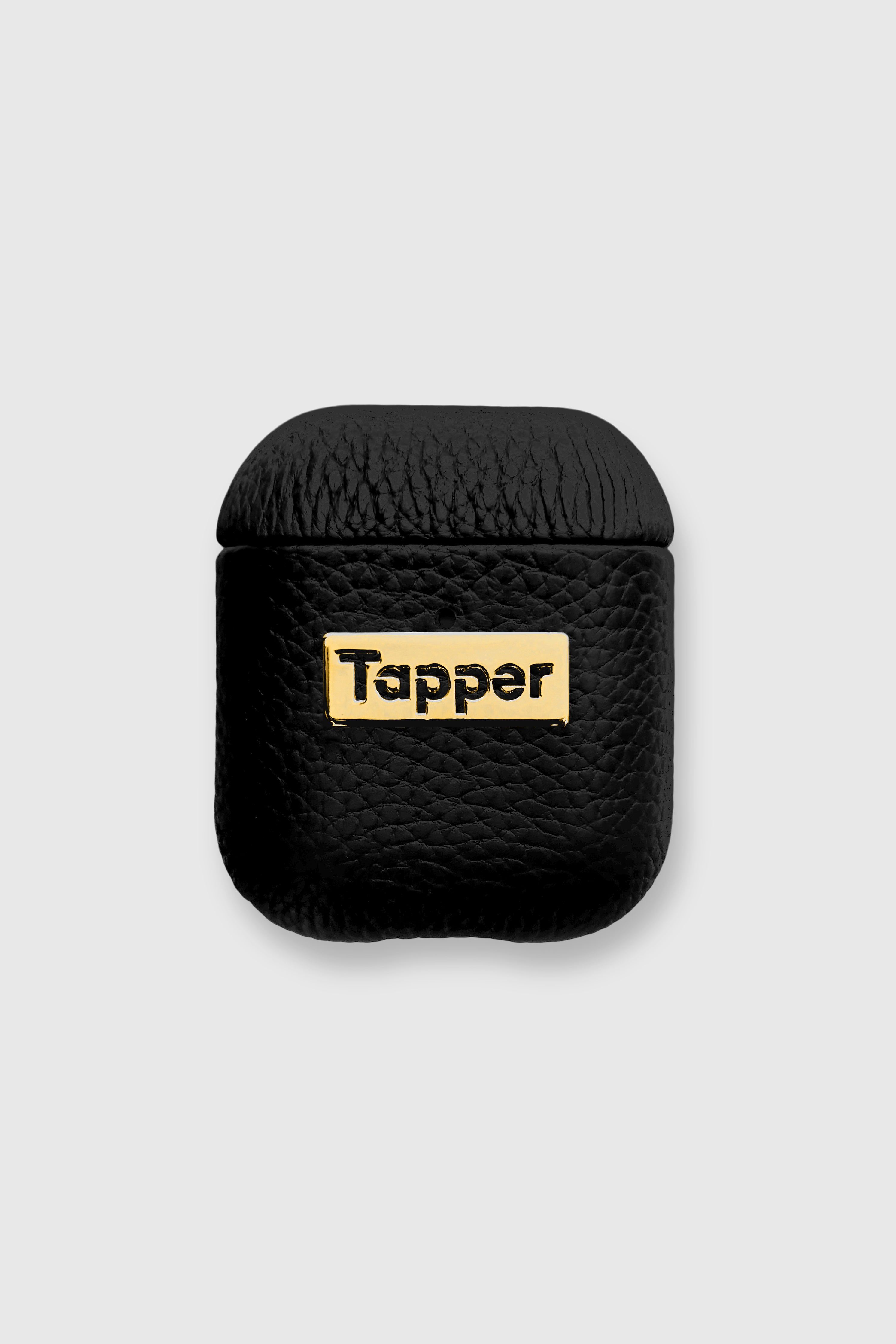 Tapper Luxe Leather Case for (1st and 2nd generation) / 18K Gold plated logo. Designed in Sweden.