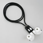Never lose or misplace your AirPods again. Let the lightweight and durable Tapper Nylon AirPods Strap Necklace keep track of your AirPods and AirPods Pro by eliminating the need to hold them in your hands, drop them into your pockets, or risk losing them if they fall out of your ears. Comes with a built-in magnetic lock that snaps the AirPods around your neck, forming a sleek necklace and making them easily accessible. AirPods Strap compatible with Apple AirPods & AirPod Pro (1st, 2nd, 3rd, 4th generation)