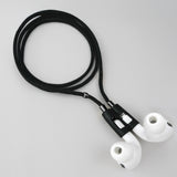 Never lose or misplace your AirPods again. Let the lightweight and durable Tapper Nylon AirPods Strap Necklace keep track of your AirPods and AirPods Pro by eliminating the need to hold them in your hands, drop them into your pockets, or risk losing them if they fall out of your ears. Comes with a built-in magnetic lock that snaps the AirPods around your neck, forming a sleek necklace and making them easily accessible. AirPods Strap compatible with Apple AirPods & AirPod Pro (1st, 2nd, 3rd, 4th generation)