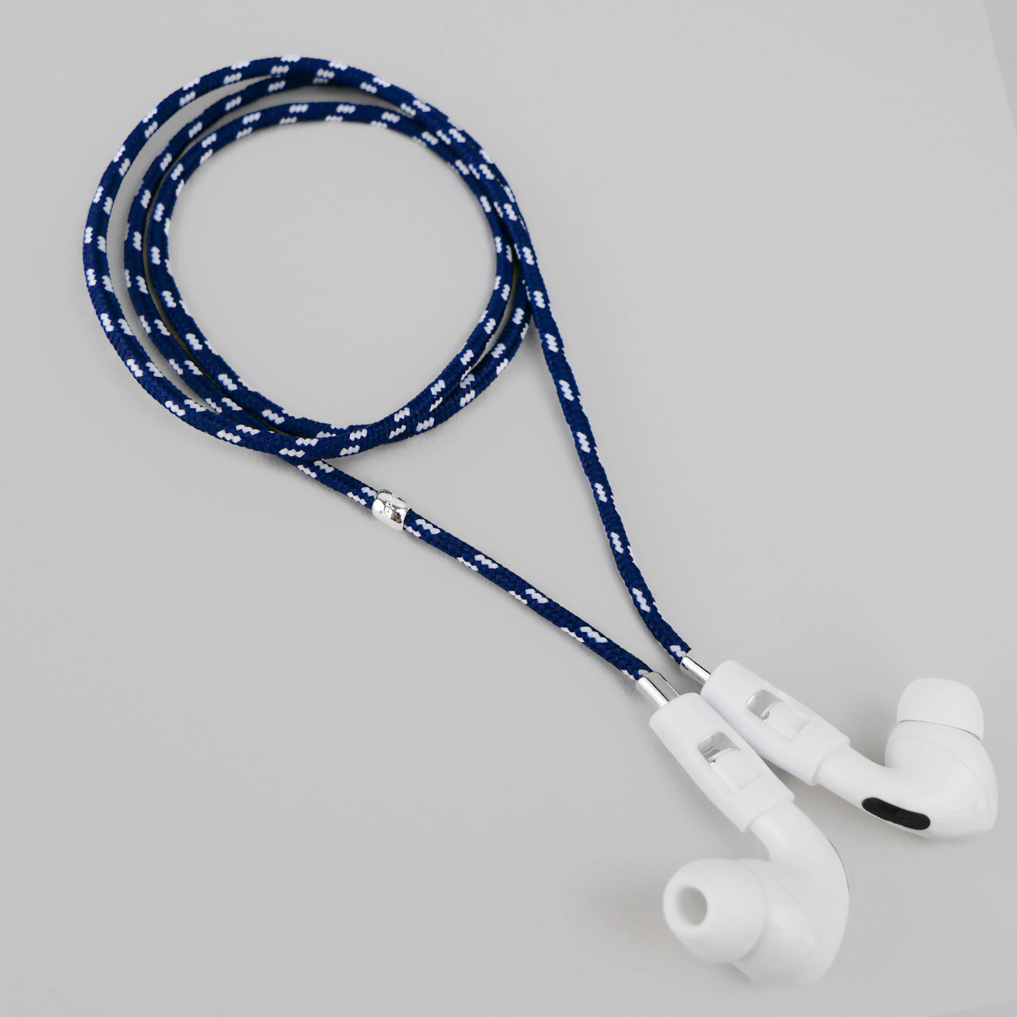 Never lose or misplace your AirPods again. Let the lightweight and durable Tapper Nylon AirPods Strap Necklace keep track of your AirPods and AirPods Pro by eliminating the need to hold them in your hands, drop them into your pockets, or risk losing them if they fall out of your ears. Comes with a built-in magnetic lock that snaps the AirPods around your neck, forming a sleek necklace and making them easily accessible. AirPods Strap compatible with Apple AirPods & AirPod Pro (1st, 2nd, 3rd, 4th generation)
