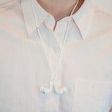 Never lose or misplace your AirPods again. Let the lightweight and durable Tapper Nylon AirPods Strap Necklace keep track of your AirPods and AirPods Pro by eliminating the need to hold them in your hands, drop them into your pockets, or risk losing them if they fall out of your ears. Comes with a built-in magnetic lock that snaps the AirPods around your neck, forming a sleek necklace and making them easily accessible. AirPods Strap compatible with Apple AirPods & AirPod Pro (1st, 2nd, 3rd, 4th generation)