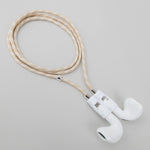 Never lose or misplace your AirPods again. Let the lightweight and durable Tapper Nylon AirPods Strap Necklace keep track of your AirPods and AirPods Pro by eliminating the need to hold them in your hands, drop them into your pockets, or risk losing them if they fall out of your ears. Comes with a built-in magnetic lock that snaps the AirPods around your neck, forming a sleek necklace and making them easily accessible. AirPods Strap compatible with Apple AirPods & AirPod Pro (1st, 2nd, 3rd, 4th generation)