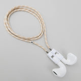 Never lose or misplace your AirPods again. Let the lightweight and durable Tapper Nylon AirPods Strap Necklace keep track of your AirPods and AirPods Pro by eliminating the need to hold them in your hands, drop them into your pockets, or risk losing them if they fall out of your ears. Comes with a built-in magnetic lock that snaps the AirPods around your neck, forming a sleek necklace and making them easily accessible. AirPods Strap compatible with Apple AirPods & AirPod Pro (1st, 2nd, 3rd, 4th generation)
