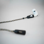 Never lose or misplace your AirPods again. Let the lightweight and durable Tapper Nylon AirPods Strap Necklace keep track of your AirPods and AirPods Pro by eliminating the need to hold them in your hands, drop them into your pockets, or risk losing them if they fall out of your ears. Comes with a built-in magnetic lock that snaps the AirPods around your neck, forming a sleek necklace and making them easily accessible. AirPods Strap compatible with Apple AirPods & AirPod Pro (1st, 2nd, 3rd, 4th generation)
