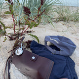 Via Leather iPhone & Passport Travel Bag - Deep Brown
