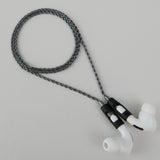 Tapper's real hematite black plated original rope chain jewelry necklace protects your Apple AirPods & AirPods Pro. The luxurious, elevated & accessible rope chain jewellery plated in precious metals snaps the AirPods around your neck. Lost your AirPods? Magnetic lock for convenient and hassle-free safekeeping around your neck. The next must-have & affordable AirPods accessory crafted for ultimate luxury. Compatible with AirPods & AirPods Pro. Designed in Sweden by Tapper. Free Shipping at gettapper.com