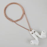 Tapper's real 18K rose gold plated original rope chain jewelry necklace protects your Apple AirPods & AirPods Pro. The luxurious, elevated & accessible rope chain jewellery plated in precious metals snaps the AirPods around your neck. Lost your AirPods? Magnetic lock for convenient and hassle-free safekeeping around your neck. The next must-have & affordable AirPods accessory crafted for ultimate luxury. Compatible with AirPods & AirPods Pro. Designed in Sweden by Tapper. Free Shipping at gettapper.com