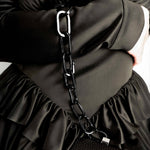 Tapper's Adjustable Phone Carabiner Wristlet Strap is an elevated metal phone wrist chain plated in black, designed to complement your phone case and your jewellery. Combine style with function by securing your phone to your wrist, belt loop or bag, protecting it from drops and falls as well as keeping it safe from pickpocketing. When not in use as a phone chain, adjust the carabiner links and use it as a bracelet or necklace instead. Compatible with all phone cases (iPhone, Samsung, Xiaomi, Oppo,Vivo