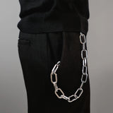 Tapper's Adjustable Phone Carabiner Wristlet Strap is an elevated metal phone wrist chain colored in Silver, designed to complement your phone case and your jewellery. Combine style with function by securing your phone to your wrist, belt loop or bag, protecting it from drops and falls as well as keeping it safe from pickpocketing. When not in use as a phone chain, adjust the carabiner links and use it as a bracelet or necklace instead. Compatible with all phone cases (iPhone, Samsung, Xiaomi, Oppo,Vivo