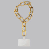 Tapper's Adjustable Phone Carabiner Wristlet Strap is an elevated metal phone wrist chain plated in 18k gold, designed to complement your phone case and your jewellery. Combine style with function by securing your phone to your wrist, belt loop or bag, protecting it from drops and falls as well as keeping it safe from pickpocketing. When not in use as a phone chain, adjust the carabiner links and use it as a bracelet or necklace instead. Compatible with all phone cases (iPhone, Samsung, Xiaomi, Oppo,Vivo