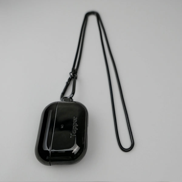 Tapper Black Plated Neck Case for Apple AirPods Pro. Designed in