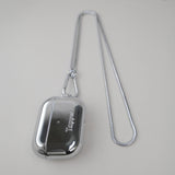 Tapper's real 925 silver plated original metal neck case tech jewelry protects and keeps your Apple AirPods Pro close at hand. The luxurious, elevated and accessible neck case plated in precious metals steps up your AirPods Pro jewellery game. Worried about losing your AirPods? Detachable snake chain and carabiner for convenient and hassle-free safekeeping around your neck. The next must-have accessory crafted for ultimate luxury. Compatible with AirPods Pro. Designed in Sweden. Free Express Shipping.