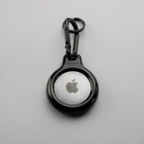 Black Metal Plated AirTag Holder & Case – Luxurious and Secure – A refined metal carabiner case designed to elegantly secure your AirTag to keys, bags, luggage, and more. Crafted by Tapper in Sweden.
