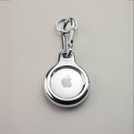 Silver Metal Plated AirTag Holder & Case – Luxurious and Secure – A refined metal carabiner case designed to elegantly secure your AirTag to keys, bags, luggage, and more. Crafted by Tapper in Sweden.