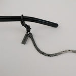 Hematite Black Plated Glasses Chain by Tapper – Keep your eyewear secure and stylish with this elegant eyewear accessory. Designed in Sweden, this versatile chain fits eyeglasses and sunglasses, doubling as a necklace, bracelet, or body jewelry.