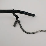 Hematite Black Plated Glasses Chain by Tapper – Keep your eyewear secure and stylish with this elegant eyewear accessory. Designed in Sweden, this versatile chain fits eyeglasses and sunglasses, doubling as a necklace, bracelet, or body jewelry.