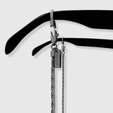 Protect, elevate and keep track of your eyewear with this Hematite Matte Black plated eyewear, eyeglasses and sunglasses chain from Tapper, ensuring elegant and convenient safekeeping around your neck. When not in use as an eyewear chain, detach the silicone holders from the lobster clasps and use it as a necklace, bracelet or pair it with another set of chains as body jewelry / jewellery. Designed in Sweden.