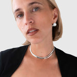 Protect, elevate and keep track of your eyewear with this 925 Silver plated eyewear, eyeglasses and sunglasses chain from Tapper, ensuring elegant and convenient safekeeping around your neck. When not in use as an eyewear chain, detach the silicone holders from the lobster clasps and use it as a necklace, bracelet or pair it with another set of chains as body jewelry / jewellery. Designed in Sweden.