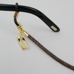 Luxury Lamb Leather & 18K Gold Eye Glasses Strap – Keep your sunglasses or eyeglasses secure in style with this finely crafted leather strap. Designed in Sweden for elegance and versatility.