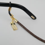 Luxury Lamb Leather & 18K Gold Eye Glasses Strap – Keep your sunglasses or eyeglasses secure in style with this finely crafted leather strap. Designed in Sweden for elegance and versatility.