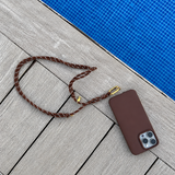 Tapper Adjustable Nylon Crossbody & Neck Phone Strap with 18k gold details—luxury, secure & stylish phone accessory for all phone cases.