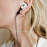 Tapper's hematite black plated original tech jewelry foxtail chain protects your AirPods. The luxurious, elevated and accessible necklace plated in precious metals steps up your AirPod jewellery game. Worried about losing your AirPods? Magnetic lock for convenient and hassle-free safekeeping around the neck. The next must-have AirPods accessory crafted for ultimate luxury. Compatible with all generations of Apple AirPods and AirPods Pro. Designed in Sweden by Tapper. Free Express Shipping at gettapper.com