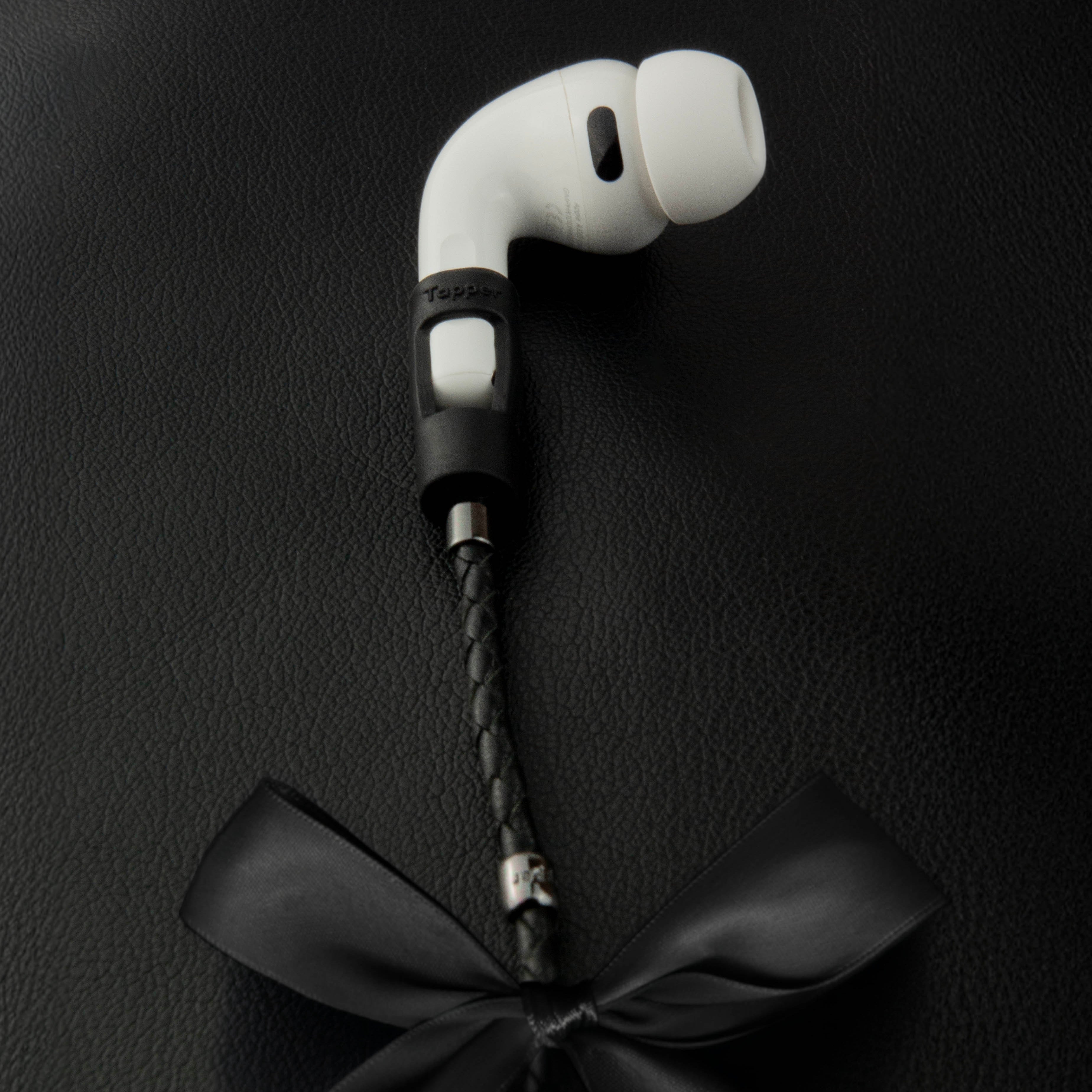 Strap for All AirPods - Black Nylon / 18K Gold