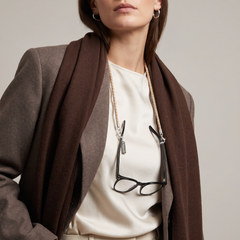 Luxury Lamb Leather & 925 Silver Eye Glasses Strap – Keep your sunglasses or eyeglasses secure in style with this finely crafted leather strap. Designed in Sweden for elegance and versatility.