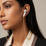 Tapper's real 18K gold plated original tech jewelry mesh chain protects your AirPods. The luxurious, elevated and accessible necklace plated in precious metals steps up your AirPod jewellery game. Worried about losing your AirPods? Magnetic lock for convenient and hassle-free safekeeping around the neck. The next must-have AirPods accessory crafted for ultimate luxury. Compatible with all generations of Apple AirPods and AirPods Pro. Designed in Sweden by Tapper. Free Express Shipping at gettapper.com