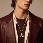 Tapper's real 925 silver plated original tech jewelry mesh chain protects your AirPods. The luxurious, elevated and accessible necklace plated in precious metals steps up your AirPod jewellery game. Worried about losing your AirPods? Magnetic lock for convenient and hassle-free safekeeping around the neck. The next must-have AirPods accessory crafted for ultimate luxury. Compatible with all generations of Apple AirPods and AirPods Pro. Designed in Sweden by Tapper. Free Express Shipping at gettapper.com