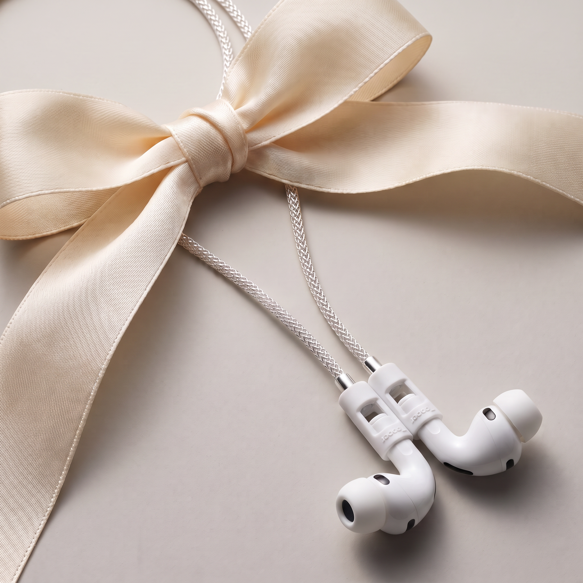 Tapper's real 925 silver plated original tech jewelry mesh chain protects your AirPods. The luxurious, elevated and accessible necklace plated in precious metals steps up your AirPod jewellery game. Worried about losing your AirPods? Magnetic lock for convenient and hassle-free safekeeping around the neck. The next must-have AirPods accessory crafted for ultimate luxury. Compatible with all generations of Apple AirPods and AirPods Pro. Designed in Sweden by Tapper. Free Express Shipping at gettapper.com