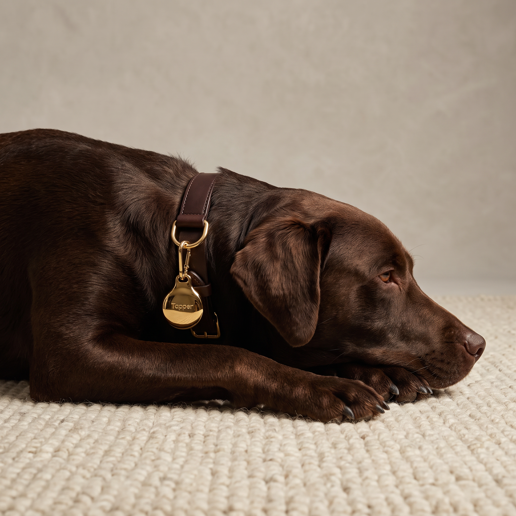 18K Gold Plated AirTag Holder & Case – Luxurious and Secure – A refined metal carabiner case designed to elegantly secure your AirTag to keys, bags, luggage, and more. Crafted by Tapper in Sweden.