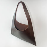 Large premium leather tote bag handmade in Sweden, minimalist tote bag designed for everyday work and travel.