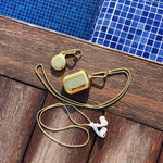 Tapper's real 18K gold plated original tech jewelry mesh chain protects your AirPods. The luxurious, elevated and accessible necklace plated in precious metals steps up your AirPod jewellery game. Worried about losing your AirPods? Magnetic lock for convenient and hassle-free safekeeping around the neck. The next must-have AirPods accessory crafted for ultimate luxury. Compatible with all generations of Apple AirPods and AirPods Pro. Designed in Sweden by Tapper. Free Express Shipping at gettapper.com