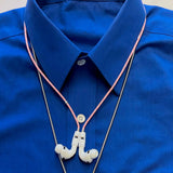 Never lose or misplace your AirPods again. Let the lightweight and durable Tapper Nylon AirPods Strap Necklace keep track of your AirPods and AirPods Pro by eliminating the need to hold them in your hands, drop them into your pockets, or risk losing them if they fall out of your ears. Comes with a built-in magnetic lock that snaps the AirPods around your neck, forming a sleek necklace and making them easily accessible. AirPods Strap compatible with Apple AirPods & AirPod Pro (1st, 2nd, 3rd, 4th generation)