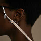 Adjustable Eye Glasses Strap with 925 Silver Detailing – A stylish and functional accessory to keep your eyeglasses or sunglasses secure. Designed in Sweden for elegance and versatility.