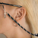 Adjustable Eye Glasses Strap with 925 Silver Detailing – A stylish and functional accessory to keep your eyeglasses or sunglasses secure. Designed in Sweden for elegance and versatility.
