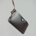 Via Leather Crossbody Bag handmade in Sweden from vegetable tanned leather, compact travel bag and passport bag for phone, wallet and essentials