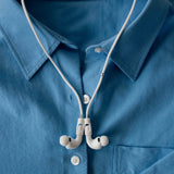 Never lose or misplace your AirPods again. Let the lightweight and durable Tapper Nylon AirPods Strap Necklace keep track of your AirPods and AirPods Pro by eliminating the need to hold them in your hands, drop them into your pockets, or risk losing them if they fall out of your ears. Comes with a built-in magnetic lock that snaps the AirPods around your neck, forming a sleek necklace and making them easily accessible. AirPods Strap compatible with Apple AirPods & AirPod Pro (1st, 2nd, 3rd, 4th generation)