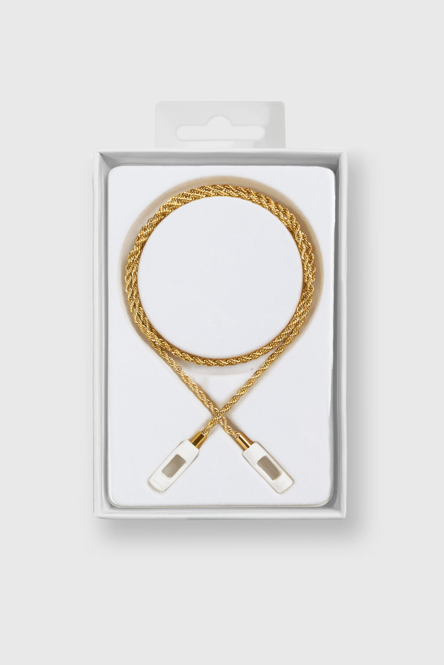 Tapper's real 18K gold plated original tech jewelry rope chain protects your AirPods. The luxurious, elevated and accessible necklace plated in precious metals steps up your AirPod jewellery game. Worried about losing your AirPods? Magnetic lock for convenient and hassle-free safekeeping around the neck. A must-have AirPods accessory crafted for ultimate luxury. Compatible with all generations of Apple AirPods and AirPods Pro. Designed in Sweden by Tapper. Free Express Shipping at gettapper.com