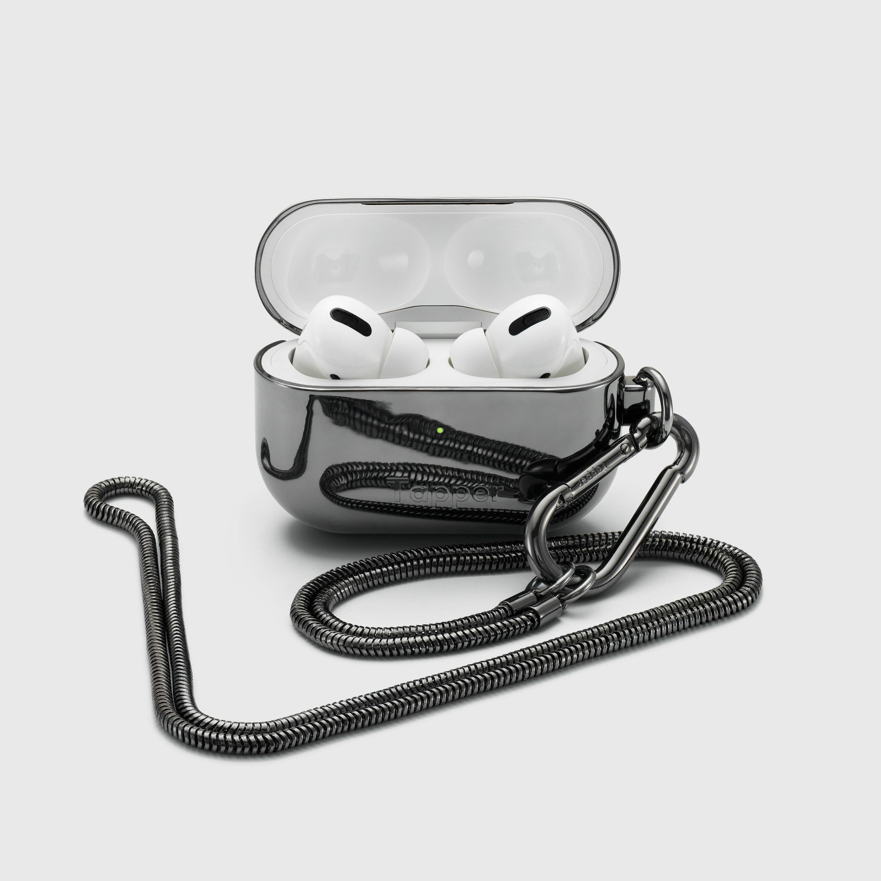 Tapper Black Plated Neck Case for Apple AirPods Pro. Designed in