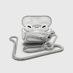 Tapper's real 925 silver plated original metal neck case tech jewelry protects and keeps your Apple AirPods Pro close at hand. The luxurious, elevated and accessible neck case plated in precious metals steps up your AirPods Pro jewellery game. Worried about losing your AirPods? Detachable snake chain and carabiner for convenient and hassle-free safekeeping around your neck. The next must-have accessory crafted for ultimate luxury. Compatible with AirPods Pro. Designed in Sweden. Free Express Shipping.