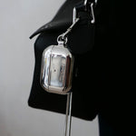 Tapper's real 925 silver plated original metal neck case tech jewelry protects and keeps your Apple AirPods Pro close at hand. The luxurious, elevated and accessible neck case plated in precious metals steps up your AirPods Pro jewellery game. Worried about losing your AirPods? Detachable snake chain and carabiner for convenient and hassle-free safekeeping around your neck. The next must-have accessory crafted for ultimate luxury. Compatible with AirPods Pro. Designed in Sweden. Free Express Shipping.